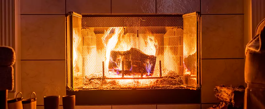 Mendota Hearth Landscape Fireplace Installation in Montrose, Colorado