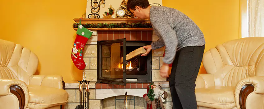 Rusted Metal Fireplace Restoration in Montrose, Colorado